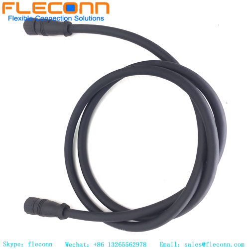 M12 8-pin Female Plastic Nut Injection Molding Cable