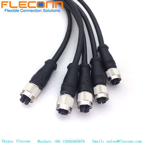 M12 8 Pin X Coded Female To Rj45 Ethernet Cable