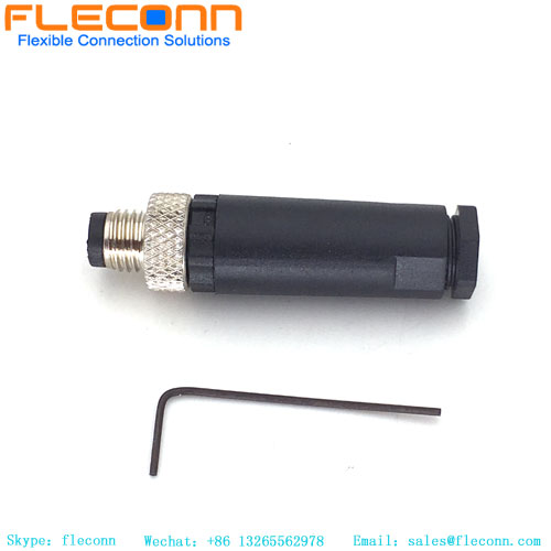 M8 3 Pin Male Assembled Connector