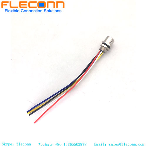 M8 Female Panel Mount Cable, M8 Cable Connector M8 5 pin Connector