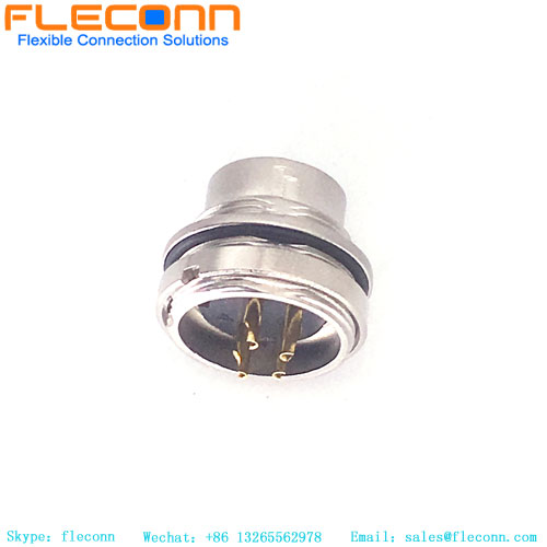 M16 4 Pin Panel Male Mount Connector