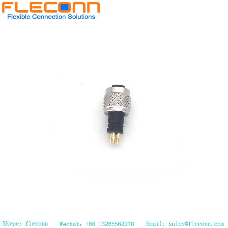 M5 4 Pin Male and Female Moulded Cable Connector