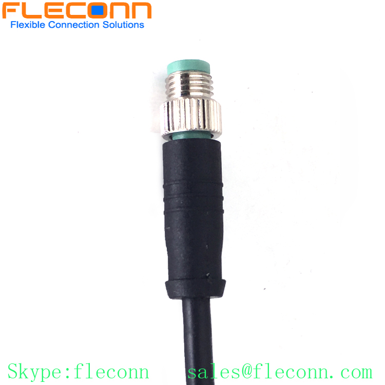 M8 B-coded 5Pin Male to Female Connector Plug Cable, IP67 IP68 Wateproof Connector Cable Cordset