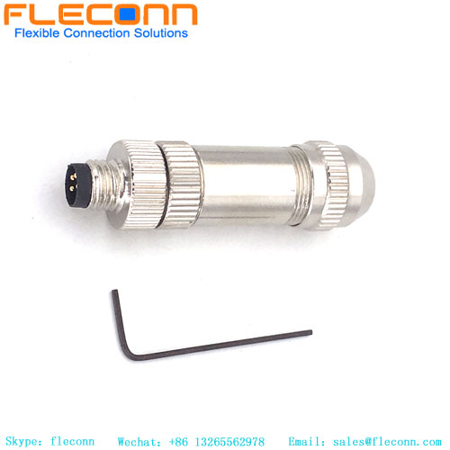 M8 Male Connector 4 Pin