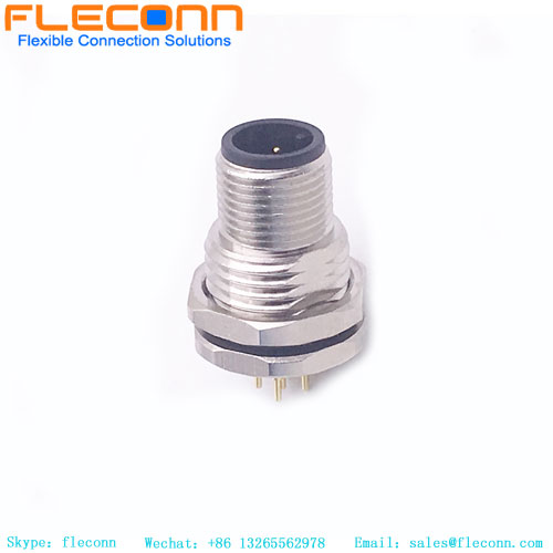 M12 5 Pin PCB Panel Connector