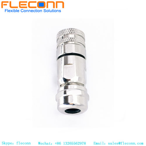 M12 A-Coded Metal Assembled Plug