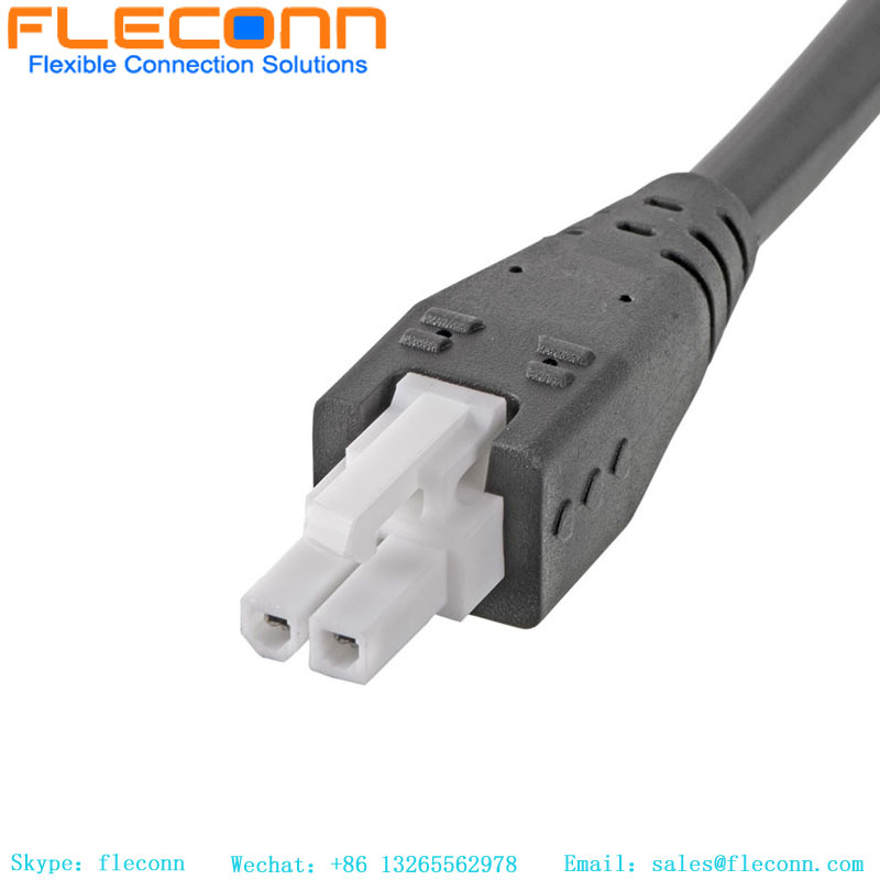 Molex 2P Mini-Fit Jr. Receptacle Housing 39014021 Molded Cable