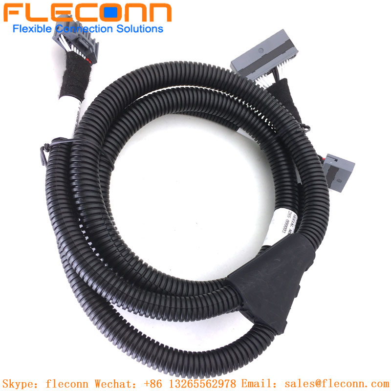 JAE MX34 Series 40P Male To 24P Male Cable Assembly