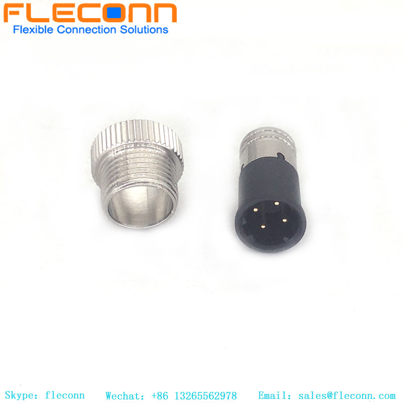 M12 D-Coded Shielded Cable Connector