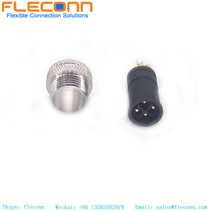 M12 4 Pin S-Coded Power Connector