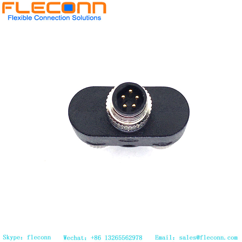 M8 5 Pin Cable Connector Male to Double Female Adapter Splitter M8 5 Pin Cable Connector Male to Double Female Adapter Splitter